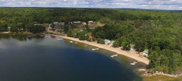 Drone view of the beach